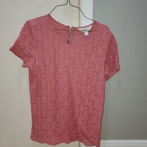 Hans crochet front mixed material top